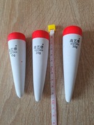 Spławiki wędkarskie 3 szt. 15g-20g- 30g. komplet.