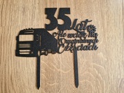 Toper na tort ciężarówka UWAGA imię i wiek do personalizacji