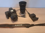 Aparat Sony DSLR a37 zestaw Sony A 18-55, Minolta 70-210