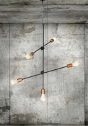 Lampa wisząca Sticks V black/copper 6270 Nowodvorski