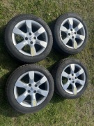 Felgi i opony 195/55 16 R Peugeot oryginalne 4x108