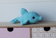 Piękny delfin (wyk. szydełko) maskotka rękodzieło 