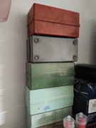 Pudelka na slajdy stare 5szt