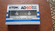 Kaseta magnetofonowa TDK AD 60 TYP I (NORMAL) 1982 rok