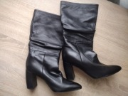 Gino Rossi kozaki damskie do kolana słupek r. 40