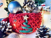 Koszyk szydełkowy handmade 