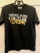 Versace shirt męski czarny z napisami
