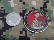 Challenge coin USMC  Marine Corps War Memorial