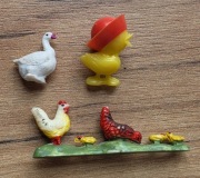 Figurki PRL gąska Balbinka figurka zwierzęta kury gęś