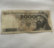 Kolekcjonerski banknot 2000 złotych z 1979 roku! Seria AB