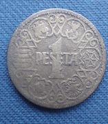Moneta Hiszpania 1 peseta 1944