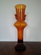 Wazon P.Górski huta Laura prl Bursztynowy Unikat