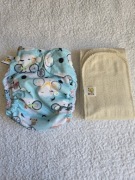 Kieszonka one size Kokosi, rowerki+gratis, pieluchy wielorazowe