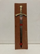 noż do listow PRL  miecz szczerbiec dla urodzonych  w PAZ 1983 (metka)