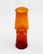 Wazon Dalia, szkło "antico", Z.Horbowy, Huta Szkła Sudety, vintage PRL,70te