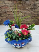 Stroik wielkanocny świąteczny dekoracja kura