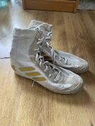Buty bokserskie Adidas Box Hog 2 – Biało-Złote – Rozmiar 42