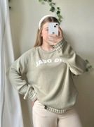 Jasny zielony sweter męski unisex vintage z napisem big deal xl top secret