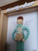 Prezent I KOMUNIA ANIOL RAMKA MAKRAMA