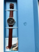 Męski Zegarek - Brązowy Czarny - Trendhim - Casual