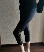 Legginsy damskie czarne 