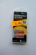 Bateria słuchowa Duracell 13 (6szt) 1,45V
