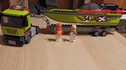 Lego City 60254 transporter łodzi wyścigowej