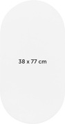 Prześcieradło z gumką owalne do wózka kołyski 38x77 cm 100% bawełna 2szt