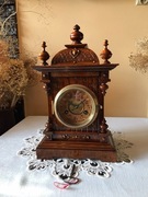 Zegar JUNGHANS ok. 1900 -1905  kapliczka eklektyczna orzech werk B05 loft