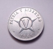 Kuba 5 centavos 1968 PIĘKNA!