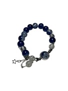 Niebieska bransoletka z koralikami