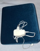 Welurowa poduszka elektryczna, wibrująca - PRL.