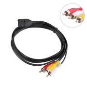 Kabel USB do 3 RCA AV Adapter Audio Video