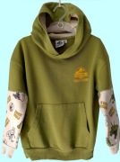Jurassic world bluza kaptur chłopak 122 cm 6/7 lat bawełna dinozaur wakacje