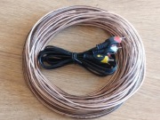 Zestaw kabli głośnikowy + rca...