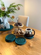 Bawełniane podkładki pod kubki 4 szt.