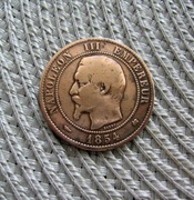 Francja 10 Centimes 1854r - K - Napoleon III