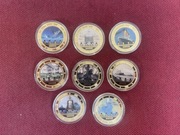 Titanic Zestaw Pozłacanych Medali Numizmatów Kolekcjonerskich