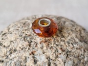 Koralik zawieszka beads charms srebro (31) bursztyn fasetki
