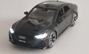 Model Audi RS7 skala 1:32 światła, otwierane elementy i dźwięk.