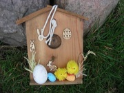 zawieszka ozdoba świąteczna wielkanocna domek lęgowy budka