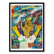 Pop art covid LUXURY PAINTING obraz akryl popart klub restauracja  pub bar