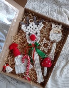 Zestaw ozdób świątecznych box prezentowy 