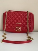 Czerwona Pikowana Torebka LOVE MOSCHINO