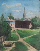 Stary obraz olejny inspirowany Vintage 1998 rok