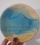 Ręcznie robiony talerzyk ceramiczny Nowy