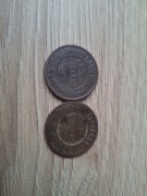 2 monety o nominale 3 kopiejiek 