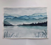 AKWARELA - PEJZAŻ A2