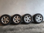 Koła, felgi aluminiowe (honda civic) z oponami 185/70 R14, 4 szt.