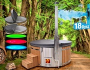 BALIA Ogrodowa Jacuzzi 200cm PIEC WEWNĘTRZNY AKRYL Hydromasaż = Wycena